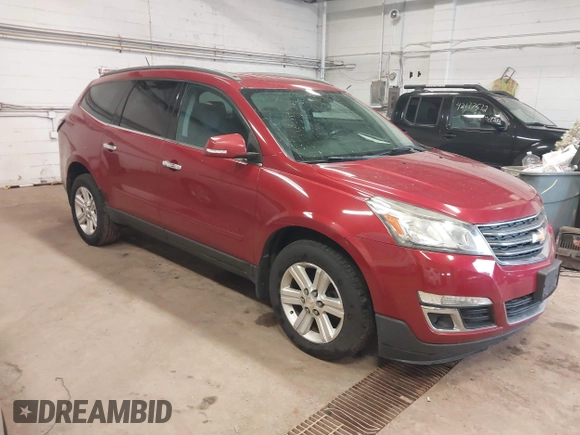 2013 Chevrolet Traverse LT with VIN 1GNKVJKDXDJ185830, listed as a IAAI auction lot 42142542 with 218,069 mi miles and . Bid and sale history available at DreamBid. Image 1.