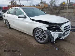 2017 Mercedes-Benz C 300 with VIN 55SWF4KB0HU224329, listed as a IAAI auction lot 41037132 with 62,759 mi miles and . Bid and sale history available at carsss.com. Image 1.