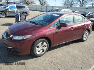2014 Honda Civic LX z VIN 2HGFB2F53EH534021, wystawiony jako Copart lot #50682095 z przebiegiem 52 853 mil mil oraz Szkoda całkowita • Salvage title. Historia ofert i sprzedaży dostępna na DreamBid. Obrazek 1.