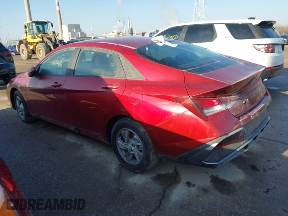 2024 Hyundai Elantra SE with VIN KMHLL4DG1RU744288, listed as a IAAI auction lot 40326384 with 11,656 mi miles and . Bid and sale history available at DreamBid. Image 3.