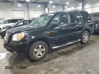 2008 Honda Pilot EX-L with VIN 5FNYF187X8B017426, listed as a Copart auction lot 60121735 with 214,059 mi miles and Salvage title. Bid and sale history available at DreamBid. Image 1.