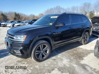 2019 Volkswagen Atlas SEL R-Line with VIN 1V2RR2CA3KC546952, listed as a Copart auction lot 46692645 with 64,416 mi miles and Salvage title. Bid and sale history available at DreamBid. Image 1.