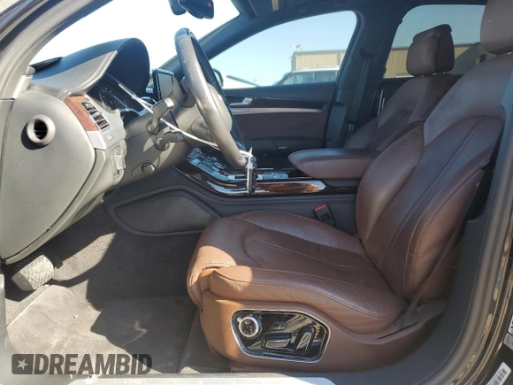 2014 Audi A8 3.0T with VIN WAURGAFD7EN011250, listed as a Copart auction lot 83664654 with 102,924 mi miles and Salvage title. Bid and sale history available at DreamBid. Image 7.