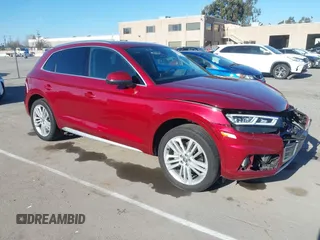 2018 Audi Q5 Prestige with VIN WA1CNBFY7J2133023, listed as a IAAI auction lot 41687379 with 55,646 mi miles and . Bid and sale history available at DreamBid. Image 1.