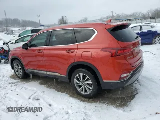 2019 Hyundai Santa Fe Limited with VIN 5NMS5CADXKH066099, listed as a Copart auction lot 43580965 with 80,414 mi miles and Salvage Title. Bid and sale history available at carsss.com. Image 2.