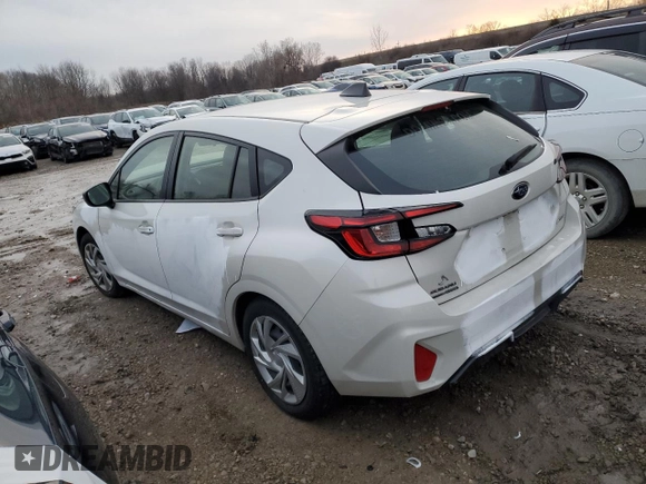 2024 Subaru Impreza with VIN JF1GUABC9R8221889, listed as a Copart auction lot 73142614 with 34,657 mi miles and Non Repairable. Bid and sale history available at carsss.com. Image 2.