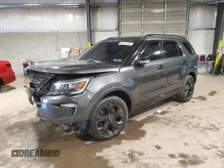 2019 Ford Explorer Sport with VIN 1FM5K8GT8KGB33366, listed as a Copart auction lot 60414795 with 80,981 mi miles and Salvage title. Bid and sale history available at DreamBid. Image 1.