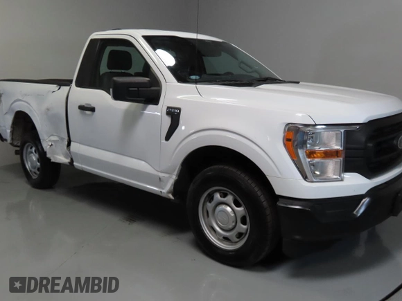 2022 Ford F-150 XL with VIN 1FTMF1CB4NKD23966, listed as a Copart auction lot 62537415 with 80,836 mi miles and Salvage title. Bid and sale history available at DreamBid. Image 1.