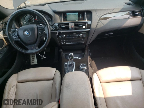 2015 BMW X4 xDrive35i with VIN 5UXXW5C59F0E87517, listed as a Copart auction lot 59604445 with 185,064 mi miles and Salvage title. Bid and sale history available at DreamBid. Image 8.