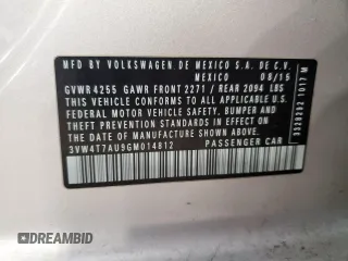 2016 Volkswagen GTI SE z VIN 3VW4T7AU9GM014812, wystawiony jako Copart lot #54490525 z przebiegiem 82 535 mil mil oraz Nie do naprawy • Non repairable. Historia ofert i sprzedaży dostępna na DreamBid. Obrazek 12.