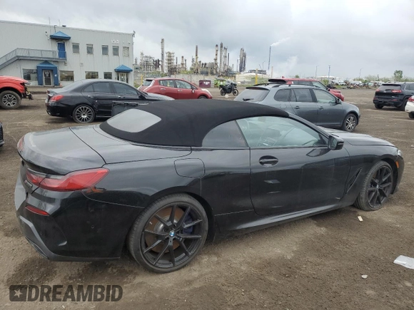 2019 BMW 8 Series M850i xDrive with VIN WBAFY4C51KBX39240, listed as a Copart auction lot 58042555 with 23,014 mi miles and Non repairable. Bid and sale history available at DreamBid. Image 3.