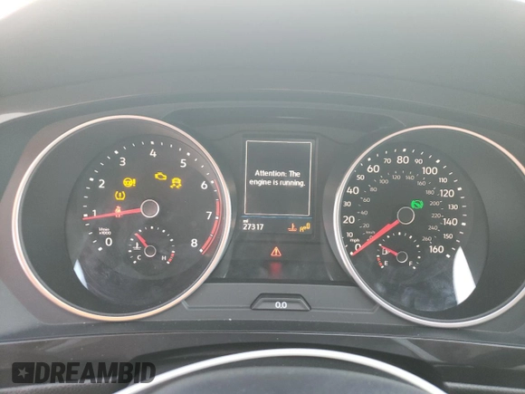 2020 Volkswagen Tiguan SE z VIN 3VV3B7AX6LM107732, wystawiony jako Copart lot #52038695 z przebiegiem 27 317 mil mil oraz Szkoda całkowita • Salvage title. Historia ofert i sprzedaży dostępna na DreamBid. Obrazek 9.