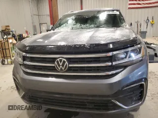 2022 Volkswagen Atlas 3.6L V6 SEL R-Line with VIN 1V2AR2CA0NC516051, listed as a Copart auction lot 88818005 with 37,471 mi miles and Salvage Title. Bid and sale history available at carsss.com. Image 5.