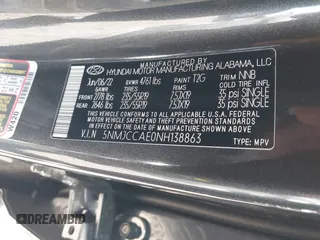 2022 Hyundai Tucson SEL with VIN 5NMJCCAE0NH138863, listed as a IAAI auction lot 41888998 with 28,734 mi miles. Bid and sale history available at carsss.com. Image 9.