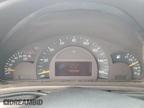 2004 Mercedes-Benz C 230 Kompressor with VIN WDBRF40J24F535886, listed as a Copart auction lot 85705154 with 145,446 mi miles and Salvage Title. Bid and sale history available at DreamBid. Image 9.
