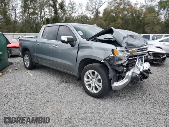 2023 Chevrolet Silverado 1500 LTZ with VIN 2GCUDGED5P1108879, listed as a Copart auction lot 45944835 with 0 mi miles and Non Repairable. Bid and sale history available at carsss.com. Image 4.