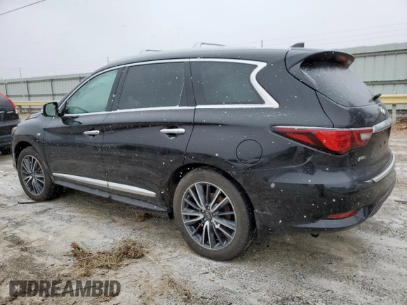 2019 Infiniti QX60 Luxe z VIN 5N1DL0MM0KC527362, wystawiony jako Copart lot #45854705 z przebiegiem 90 075 mil mil oraz Szkody całkowita. Historia ofert i sprzedaży dostępna na DreamBid. Obrazek 2.
