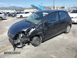 2022 Mitsubishi Mirage ES z VIN ML32AUHJ7NH006996, wystawiony jako Copart lot #56581515 z przebiegiem 13 852 mil mil oraz Szkoda całkowita • Salvage title. Historia ofert i sprzedaży dostępna na DreamBid. Obrazek 1.