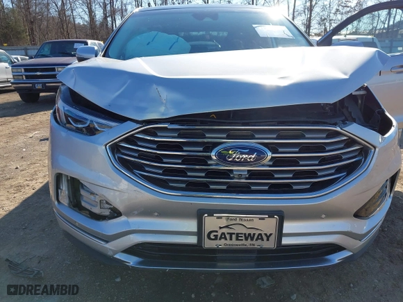 2019 Ford Edge Titanium with VIN 2FMPK3K98KBC68569, listed as a IAAI auction lot 41209347 with 75,519 mi miles. Bid and sale history available at carsss.com. Image 6.