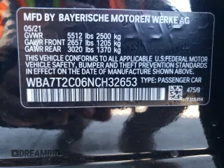 2022 BMW 7 Series 740i with VIN WBA7T2C06NCH32653, listed as a Copart auction lot 66088223 with 45,438 mi miles. Bid and sale history available at carsss.com. Image 14.