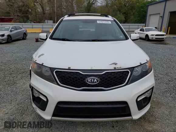 2013 Kia Sorento SX with VIN 5XYKW4A23DG407762, listed as a Copart auction lot 51471745 with 152,048 mi miles and Salvage Title. Bid and sale history available at carsss.com. Image 5.