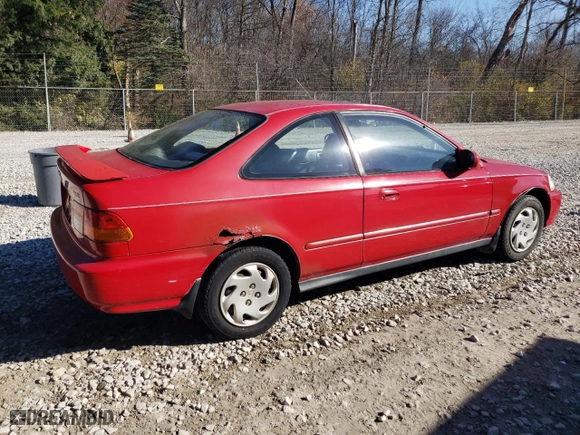 1996 Honda Civic EX with VIN 1HGEJ8244TL051961, listed as a Copart auction lot 80167494 with 141,180 mi miles and Clean Title. Bid and sale history available at carsss.com. Image 3.