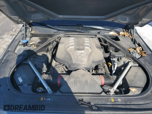 2017 Genesis G90 5.0L Ultimate with VIN KMHG54JH0HU023614, listed as a Copart auction lot 46074205 with 83,591 mi miles and Salvage Title. Bid and sale history available at carsss.com. Image 12.