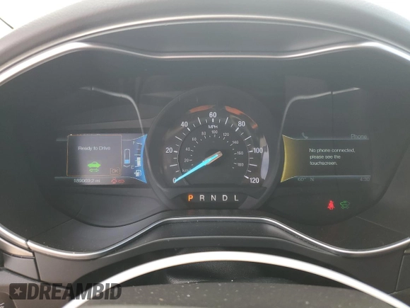 2014 Ford Fusion SE Hybrid with VIN 3FA6P0LU1ER308327, listed as a Copart auction lot 58127315 with 189,069 mi miles and Salvage title. Bid and sale history available at DreamBid. Image 9.