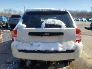 2007 Jeep Compass Sport with VIN 1J8FF47W07D356566, listed as a Copart auction lot 46058685 with 165,884 mi miles and Salvage Title. Bid and sale history available at carsss.com. Image 6.