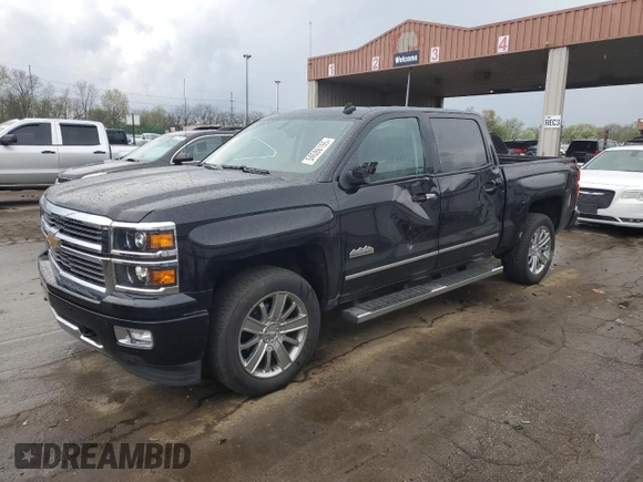 2014 Chevrolet Silverado 1500 High Country with VIN 3GCUKTEC6EG428559, listed as a Copart auction lot 54586165 with 69,442 mi miles and Salvage Title. Bid and sale history available at DreamBid. Image 1.