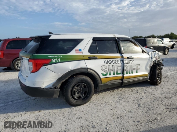 2021 Ford Explorer with VIN 1FM5K8AC4MGC00394, listed as a Copart auction lot 78776234 with Not provided miles and Non repairable. Bid and sale history available at DreamBid. Image 3.