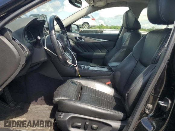 2018 Infiniti Q50 Luxe with VIN JN1EV7AR9JM436131, listed as a Copart auction lot 61730475 with 121,452 mi miles and Salvage title. Bid and sale history available at DreamBid. Image 7.