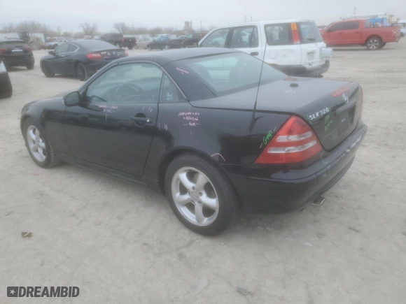 2001 Mercedes-Benz SLK-Class with VIN WDBKK65F41F231922, listed as a Copart auction lot 44355855 with NaN miles and Salvage Title. Bid and sale history available at carsss.com. Image 2.