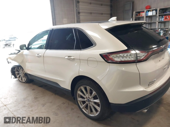2017 Ford Edge Titanium z VIN 2FMPK4K85HBB25763, wystawiony jako IAAI lot #42085795 z przebiegiem 123 309 mil mil oraz . Historia ofert i sprzedaży dostępna na DreamBid. Obrazek 3.