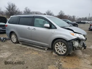 2016 Toyota Sienna LE with VIN 5TDJK3DC7GS128568, listed as a Copart auction lot 84091654 with 0 mi miles and Salvage Title. Bid and sale history available at carsss.com. Image 4.