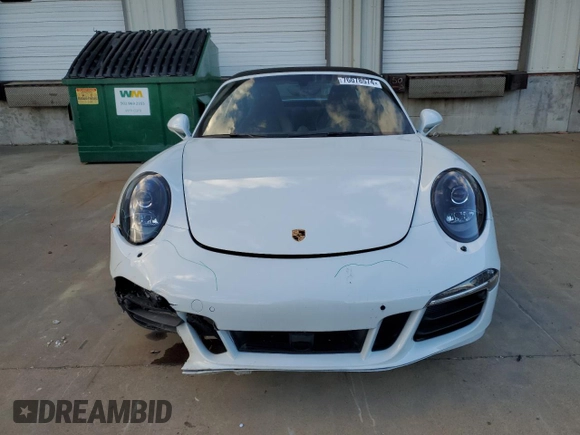 2016 Porsche 911 4S with VIN WP0BB2A93GS136097, listed as a Copart auction lot 76078574 with 14,208 mi miles and Salvage Title. Bid and sale history available at DreamBid. Image 5.