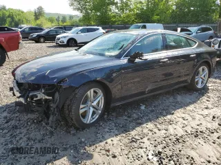 2017 Audi A7 Premium Plus with VIN WAUW2AFC1HN039185, listed as a Copart auction lot 55632224 with 75,116 mi miles and Salvage Title. Bid and sale history available at carsss.com. Image 1.