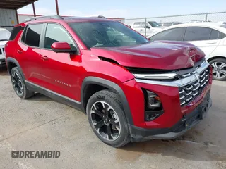 2025 Chevrolet Equinox AWD LT with VIN 3GNAXPEGXSL103535, listed as a IAAI auction lot 41570483 with 2,312 mi miles. Bid and sale history available at carsss.com. Image 1.