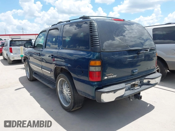 2005 Chevrolet Tahoe Z71 with VIN 1GNEC13T35R205945, listed as a IAAI auction lot 42584823 with 183,432 mi miles and . Bid and sale history available at DreamBid. Image 3.