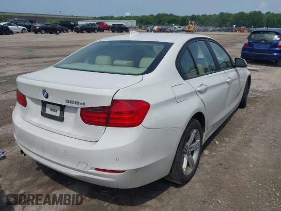 2014 BMW 3 Series 328d with VIN WBA3D3C58EK154684, listed as a IAAI auction lot 42586949 with 125,351 mi miles and . Bid and sale history available at DreamBid. Image 4.