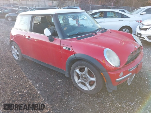 2004 MINI Hardtop with VIN WMWRC334X4TC50476, listed as a IAAI auction lot 41636967 with Not Provided miles and . Bid and sale history available at DreamBid. Image 1.
