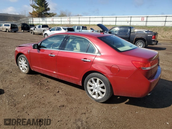 2010 Lincoln MKZ with VIN 3LNHL2GC8AR616709, listed as a Copart auction lot 53723045 with 169,385 mi miles and Clean Title. Bid and sale history available at carsss.com. Image 2.