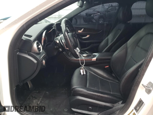 2017 Mercedes-Benz C 300 with VIN 55SWF4JB2HU234300, listed as a Copart auction lot 49301735 with 56,919 mi miles and Salvage Title. Bid and sale history available at DreamBid. Image 7.