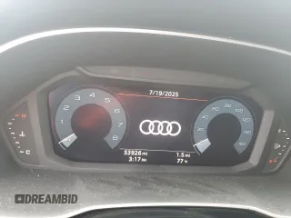 2020 Audi Q3 Premium with VIN WA1AECF35L1088335, listed as a Copart auction lot 65602815 with 53,926 mi miles and Salvage title. Bid and sale history available at DreamBid. Image 9.