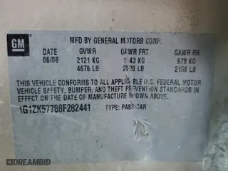 2008 Chevrolet Malibu LTZ with VIN 1G1ZK57788F282441, listed as a Copart auction lot 51975315 with 208,825 mi miles and Salvage Title. Bid and sale history available at carsss.com. Image 14.