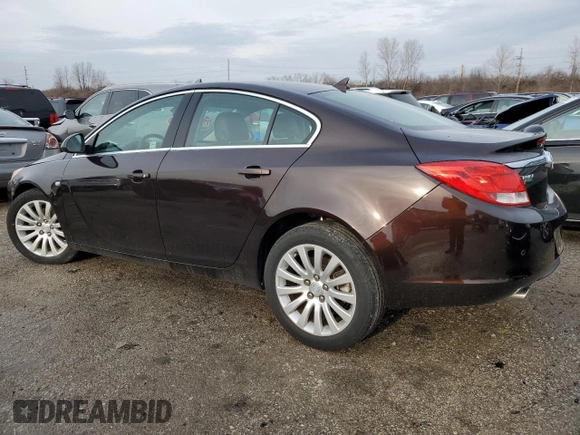 2011 Buick Regal CXL Turbo TO2 with VIN W04GW5EV2B1141688, listed as a Copart auction lot 38987004 with 30,101 mi miles and Salvage Title. Bid and sale history available at DreamBid. Image 2.