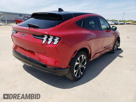 2021 Ford Mustang Mach-E Premium with VIN 3FMTK3SU5MMA03399, listed as a Copart auction lot 45733184 with Not provided miles and Salvage title. Bid and sale history available at DreamBid. Image 3.