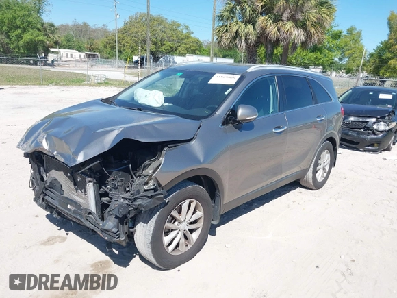 2017 Kia Sorento LX with VIN 5XYPG4A35HG189017, listed as a IAAI auction lot 41829860 with 116,810 mi miles. Bid and sale history available at carsss.com. Image 17.