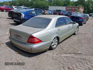 2005 Mercedes-Benz S 500 with VIN WDBNG84JX5A450743, listed as a IAAI auction lot 42740185 with 192,335 mi miles and . Bid and sale history available at DreamBid. Image 4.