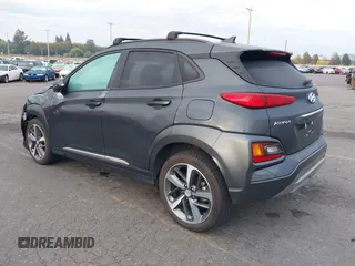 2020 Hyundai Kona Limited with VIN KM8K3CA54LU408862, listed as a IAAI auction lot 40573449 with 34,875 mi miles. Bid and sale history available at carsss.com. Image 3.